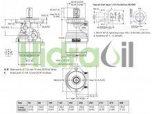 Tapered shaft - Flange A2