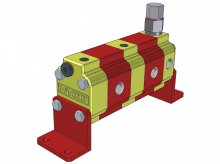 Immagine RV-0S 9RS Vivoil Vivolo Divisori di flusso gruppo 0 ad ingranaggi con valvola di rifasamento monofase