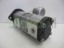 Thumbnail of 0510565088 Bomba de engrenagem hidráulica dupla Bosch Rexroth 14+10 cc/rev com eixo estriado 11 dentes