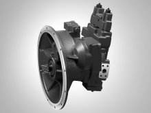 Image A8VO107LA1H2/63R1-NZG05F070 Bosch Rexroth hydraulic double piston pump variable displacement 107+107 cm3 splined shaft