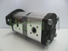 Thumbnail of 0510665093 Bomba de engrenagem hidráulica dupla Bosch Rexroth 16+11 cc/rev com eixo cônico 1:5