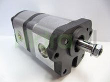Image 0510465342 Bosch Rexroth hydraulic double gear pump 10+7 cm3 tapered shaft