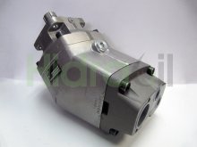 Thumbnail of Pompa idraulica Parker F2-53/53-R a doppio flusso a pistoni a gomito 53+53 cc/giro con albero scanalato a 8 denti