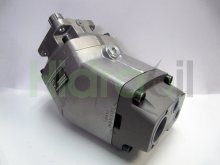 Image F2-53/53-R Parker hydraulic piston pump double flow 53+53 cm3 with splined shaft 8 teeth