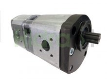 Image 0510665087 Bosch Rexroth hydraulic double gear pump 16+8 cm3 splined shaft z9