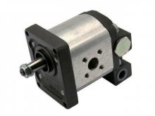 Image 0510725384 Bosch Rexroth hydraulic gear pump 22.5 cm3 tapered shaft y regulador de caudal