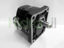 Image KM30.34L0-83E3-LEB/ED-N Casappa hydraulic gear motor 34 cm3 tapered shaft and side drain