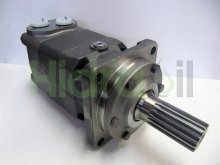 Imagem 151B3010 OMT 400 Sauer Danfoss motor hidráulico orbital 400 cc/rev com eixo estriado de 17 dentes