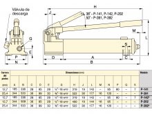 Thumbnail of P-391 Enerpac 2.47 cc/rev Bomba hidráulica manual de 1 estágio e 700 bar