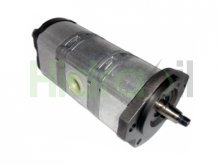 Image 0510265010 Bosch Rexroth hydraulic triple gear pump 5+6+6 cm3 tapered shaft