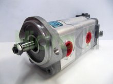 Thumbnail of A8/12.5L32029 Dynamatic hydraulic double gear pump 8+12.5 cm3 tapered shaft and valve