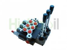 Image DM38/3 Hidraoil monoblock directional control valve 3 lever G3/8 Double acting Spring return
