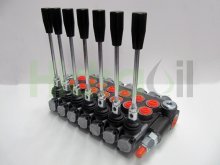 Image DM38/7 Hidraoil monoblock directional control valve 7 lever G3/8 Double acting Spring return