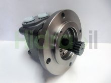 Imagem 151B3041 OMTS 500 Sauer Danfoss motor hidráulico orbital 500 cc/rev com eixo cardan