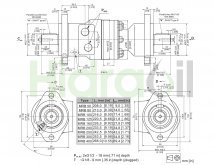 Thumbnail of MRB 160 C/C M+S Hydraulic orbital motor 160 cm3 dual shaft 25 mm diameter