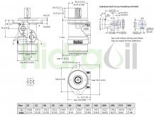 Thumbnail of 11185771 OMP X 50 Sauer Danfoss hydraulic orbital motor 50 cm3 with 25 mm parallel shaft