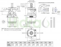 Thumbnail of 11186667 OMR X 250 Sauer Danfoss Orbital-Hydraulikmotor 250 cm3 mit zylindrischer Welle mit 25 mm Durchmesser