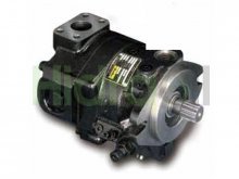 Image PAVC65B2R4513 Parker hydraulic piston pump variable displacement 65 cm3 with splined shaft z14 and top ports positions
