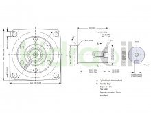 Thumbnail of 151B3025 Motore idraulico orbitale OMTW 200 Sauer Danfoss 200 cc/giri a ruota con albero cilindrico diametro 40 mm