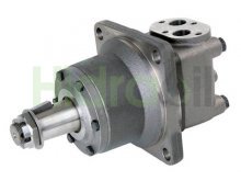Imagem 151B3035 OMTW 500 Sauer Danfoss motor hidráulico orbital 500 cc/rev tipo roda com eixo cônico 1:10 45 mm de diâmetro maior versão europeia