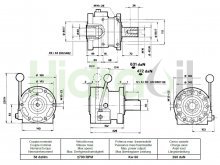 Thumbnail of EM30501 Hidraoil mechanical clutch without flange Shaft 42 mm CW rotation 580 Nm 60 kW