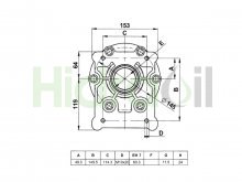 Thumbnail of EM30402 Hidraoil flange for mechanical clutch for Group 3.5 pump