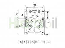 Image EM30403 Hidraoil flange for mechanical clutch for Group 4 pump