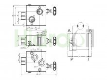 Thumbnail of WRCUSMOMP Hidraoil Válvula reguladora de vazão montada no motor OMP OMR OMH 3 vias unidirecional compensada