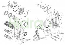 Thumbnail of OMT FH FL FX Esploso Motore idraulico orbitale Sauer Danfoss con ricambi freno