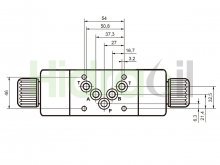 Thumbnail of WEVNG10-4-220VAC Hidraoil directional control valve A B to T 4/3 NG10 220V AC