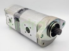 Image 0510765096 Bosch Rexroth hydraulic double gear pump 22+11 cm3 splined shaft
