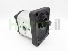 Image 0510525034 Bosch Rexroth hydraulic gear pump 14 cm3 with splined shaft z9 DIN