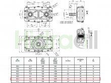 Thumbnail of HMU85001/6 Hidraoil PTO speed increase gearbox for 2 pumps male shaft ratio 1:3.5 over gear
