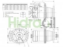 Thumbnail of 151Z3234 TMTW 630 Danfoss hydraulic orbital motor 630 cm3 wheel type