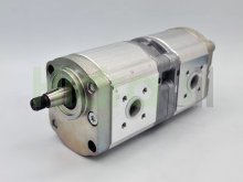 Image 0510665382 Bosch Rexroth hydraulic double gear pump 16+11 cm3 tapered shaft
