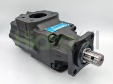 Thumbnail of VT6GCC-B31-B28-6R18-A1-11 Veljan-Doppelflügel-Hydraulikpumpe 31+28 Gallonen/Minute mit Z8-Keilwellen-Zapfwellendrehung im Uhrzeigersinn