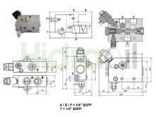 Thumbnail of VMART-G34-350B-12V Hidraoil Hydraulikventil für Hammer G3/4 350 bar 12V