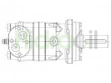 Image OMT500EMD 11106125 Danfoss hydraulic orbital motor 500 cm3 EUR version prepared for speed sensor EMD