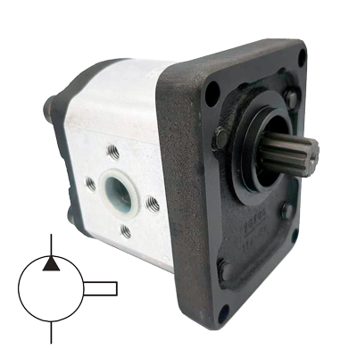 External gear hydraulic pumps with aluminum body